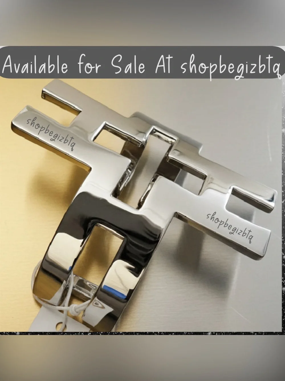 Authentic NWT Tory Burch Bold Statement Polished Silver Hicks Large Cuff Bracele